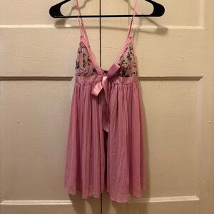 🚨LAST CHANCE🚨 Pink Lace Victoria’s Secret Babydoll Slip Dress